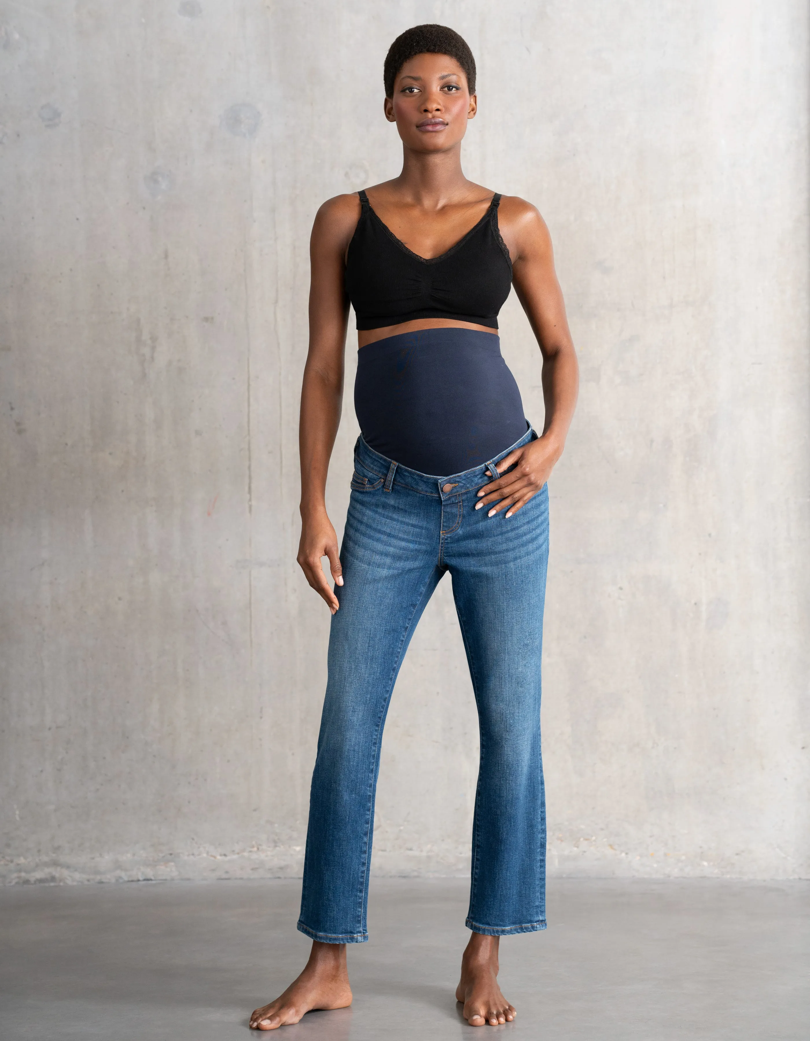 Slim-Leg Over Bump Maternity Jeans