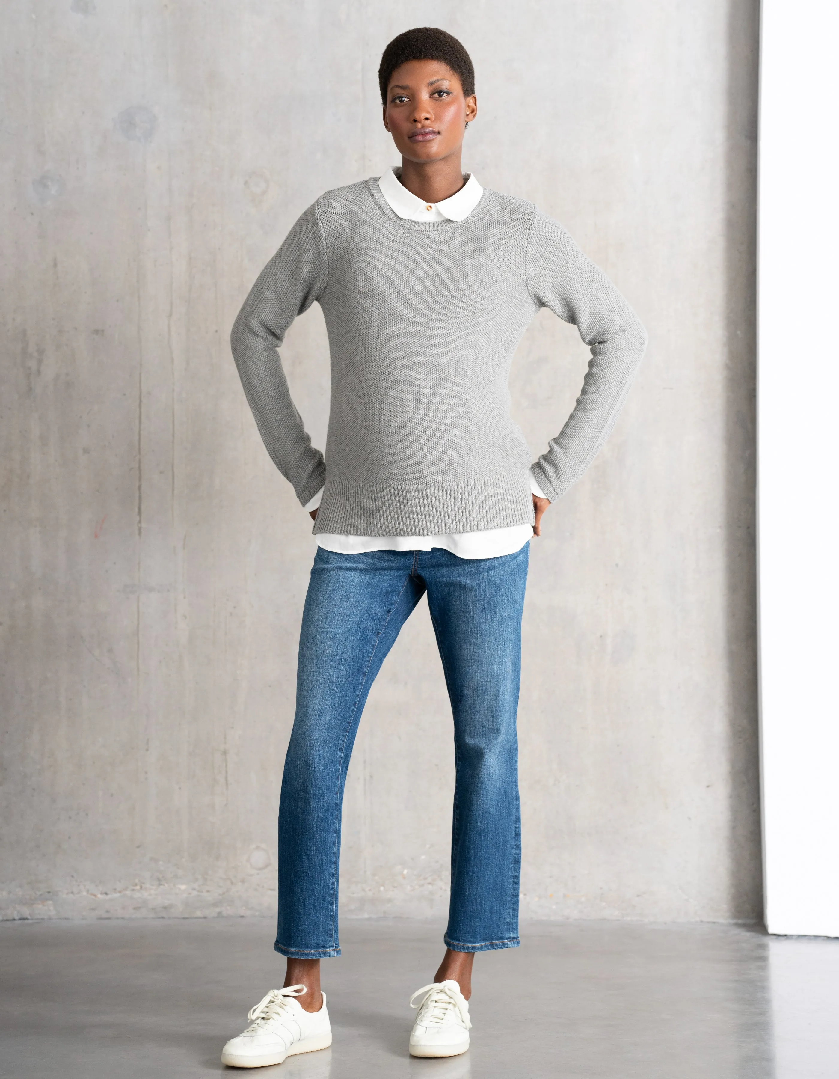 Slim-Leg Over Bump Maternity Jeans