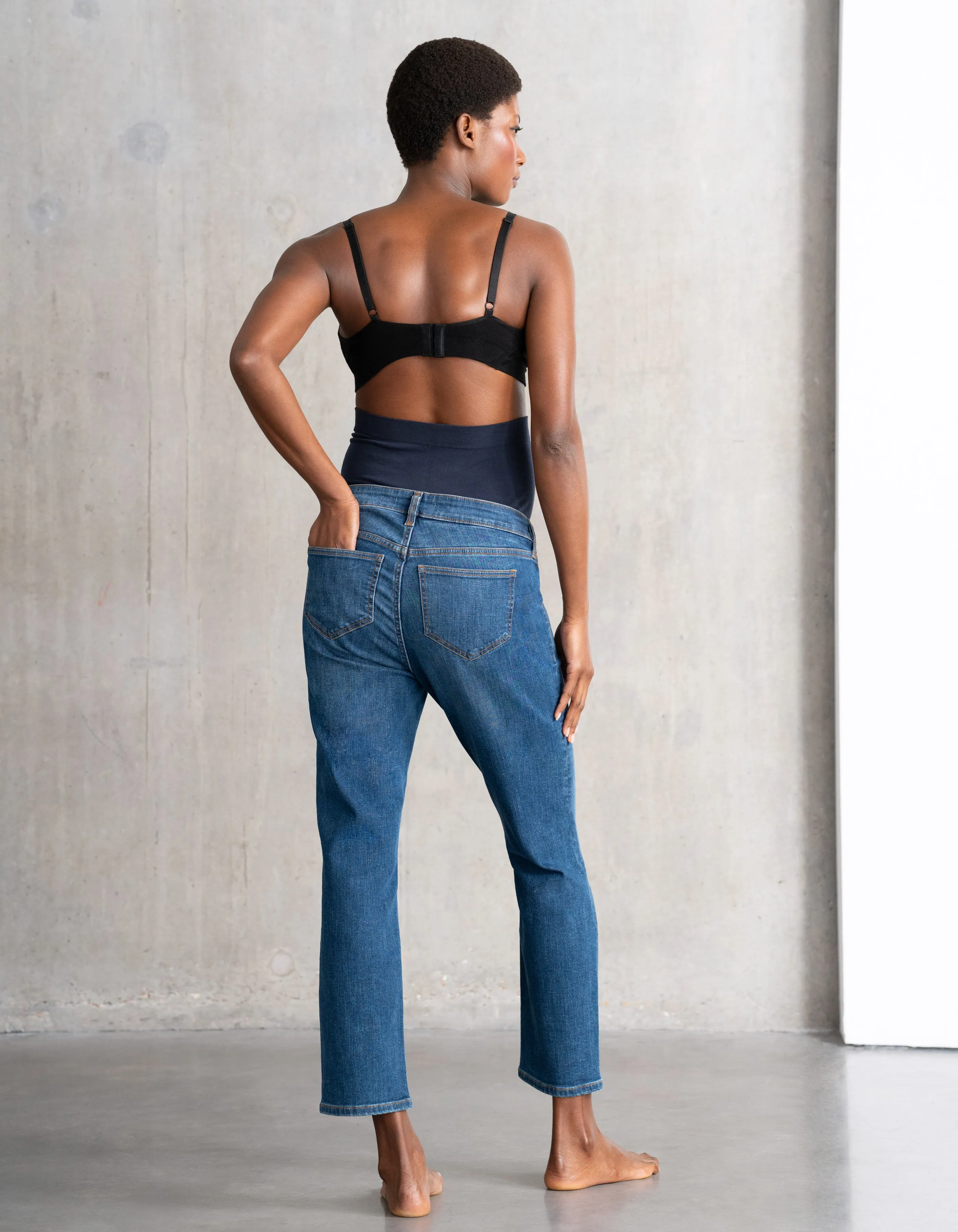 Slim-Leg Over Bump Maternity Jeans