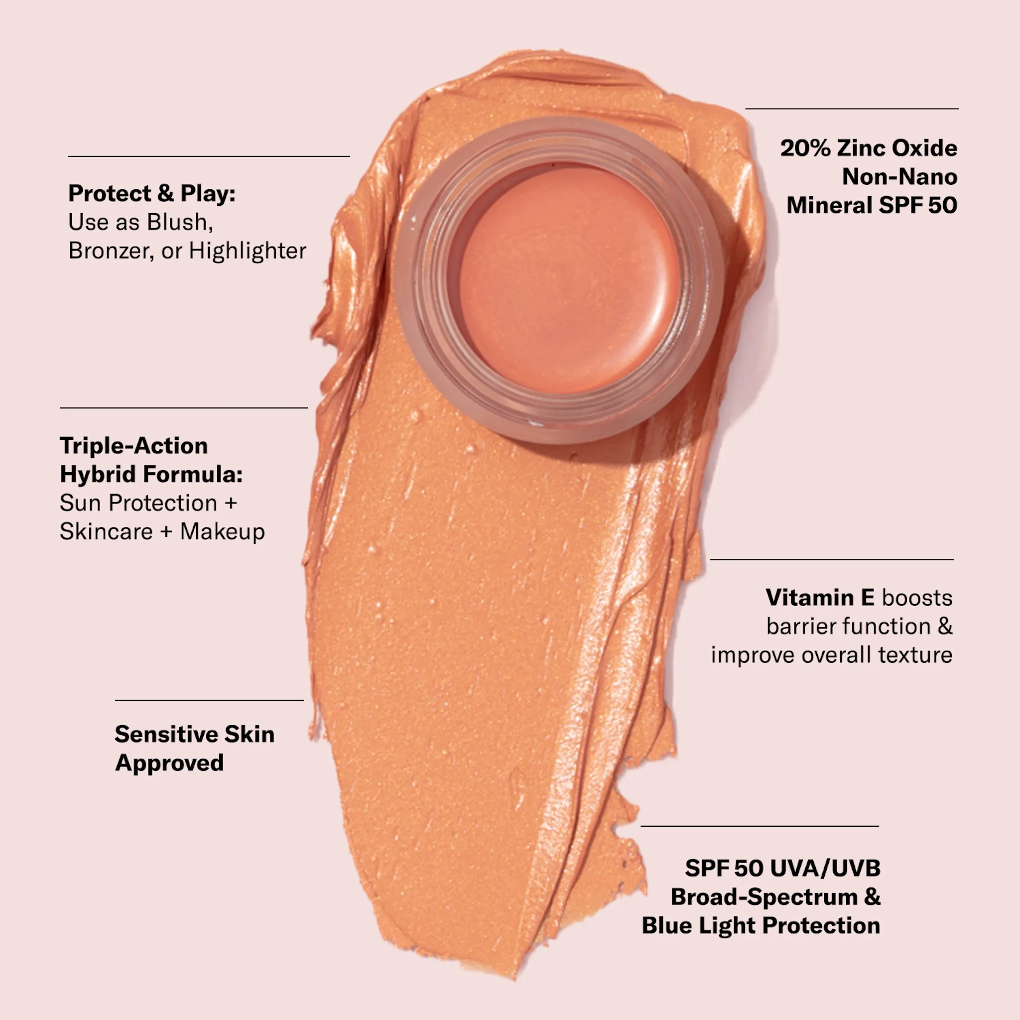 SPF 50 Color Balm