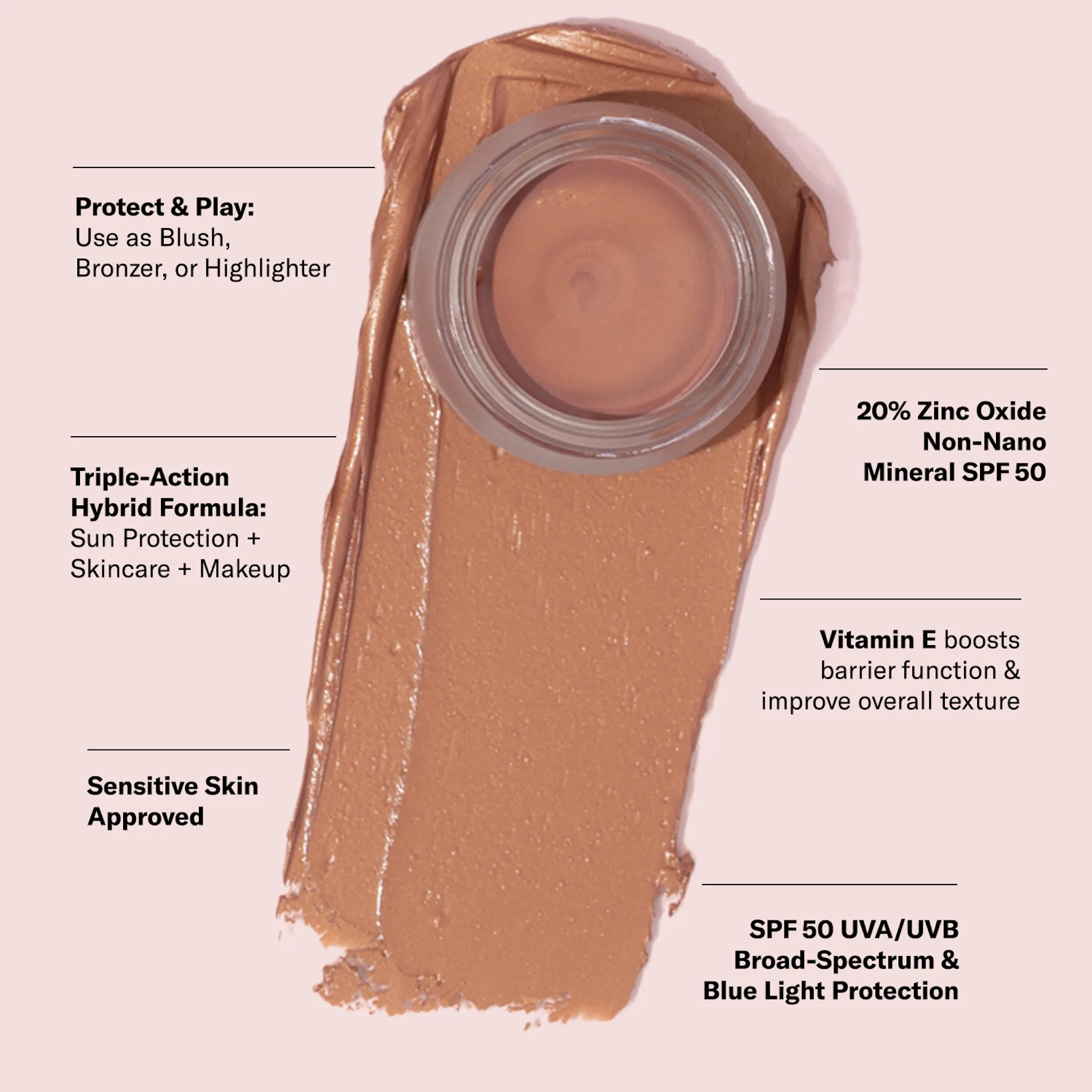 SPF 50 Color Balm