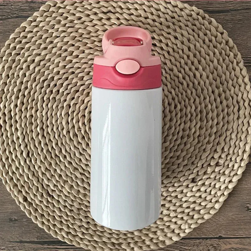 Straight Sippy Cup Flip Top Kids Bottle