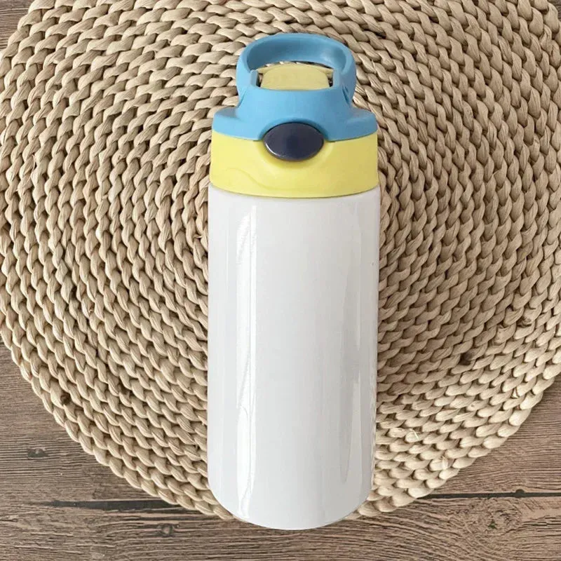 Straight Sippy Cup Flip Top Kids Bottle