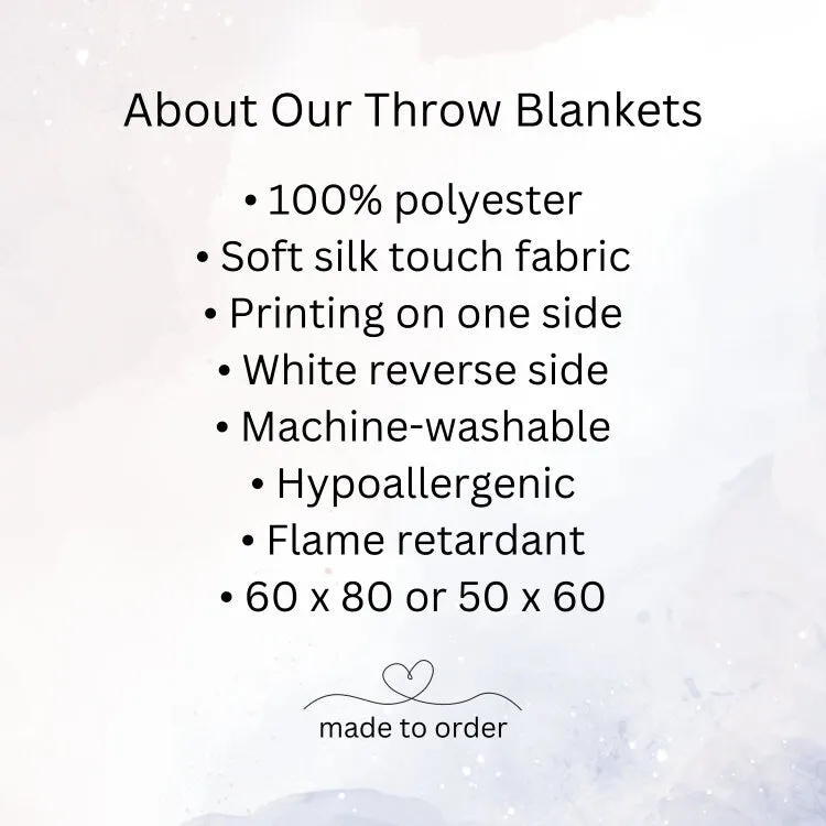 Tiny Pumpkin Heart Throw Blanket Fall Home Decor Idea