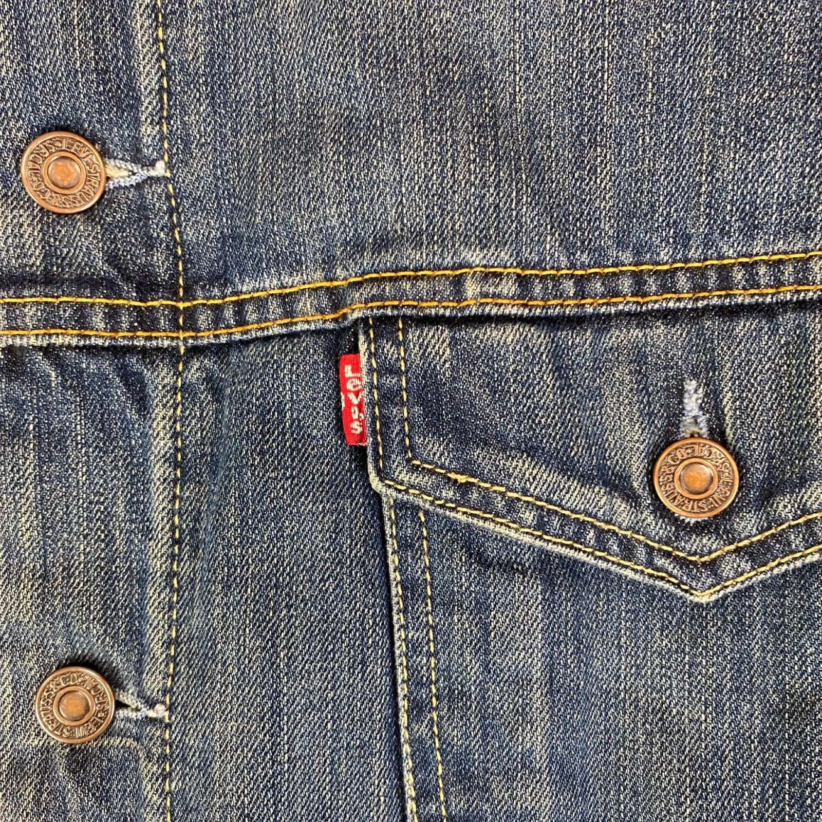 VTG LEVIS 71550 SHERPA LINED DENIM WESTERN TYPE 3 TRUCKER JACKET 44” L