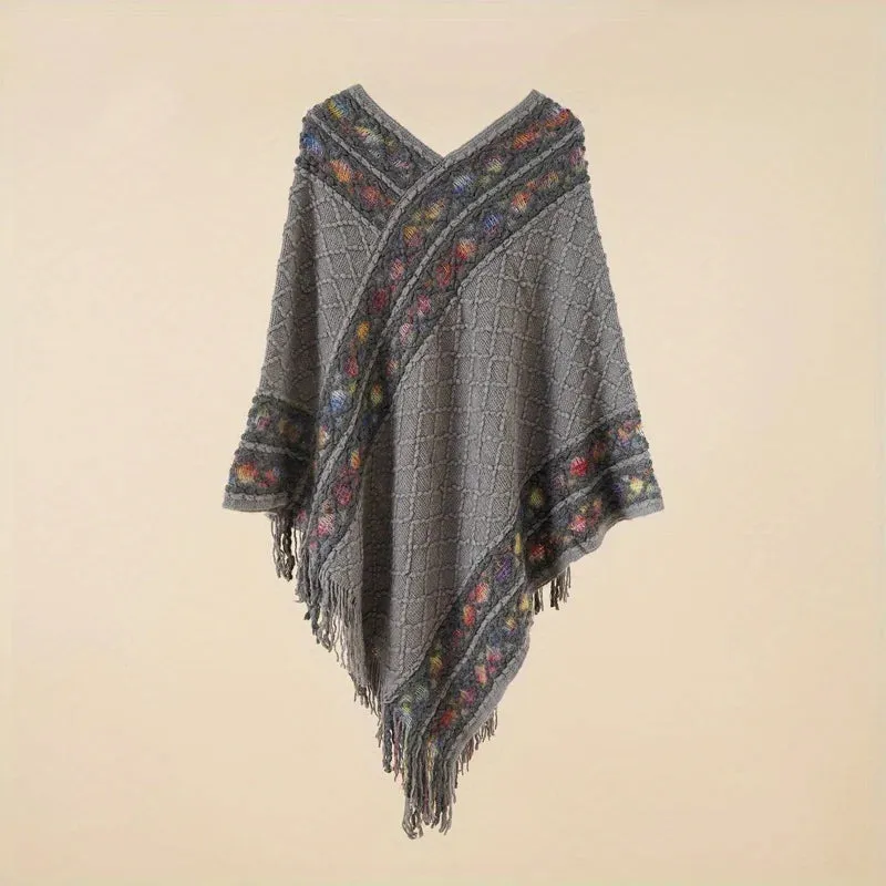 Women's Retro Pullover Tassel ShawlFREE SHIPPING
