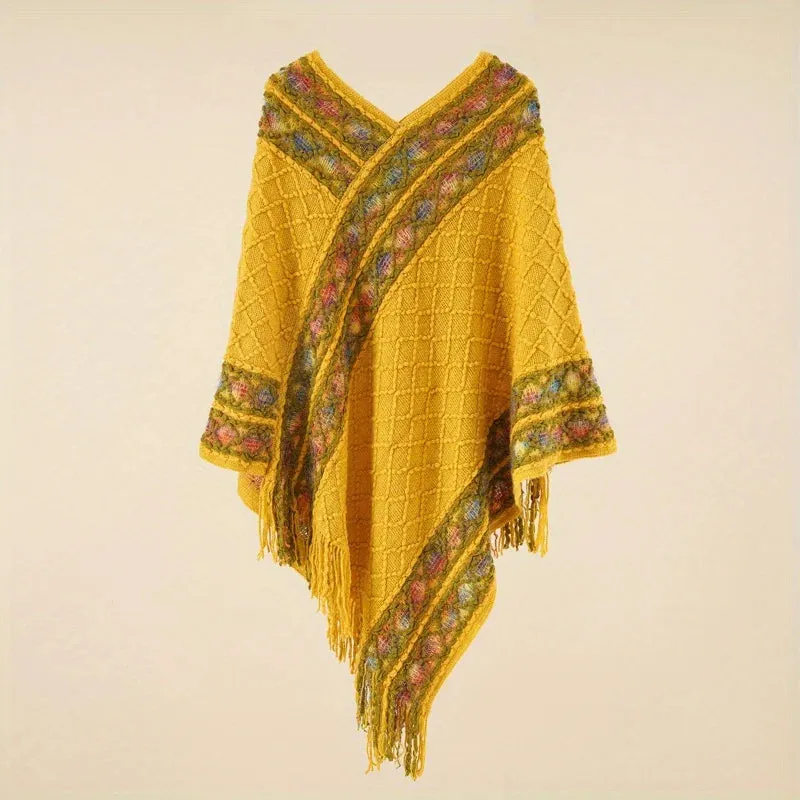 Women's Retro Pullover Tassel ShawlFREE SHIPPING