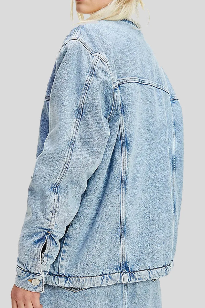 Worker Sherpa Jacket - Denim Light