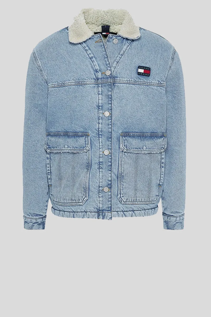 Worker Sherpa Jacket - Denim Light