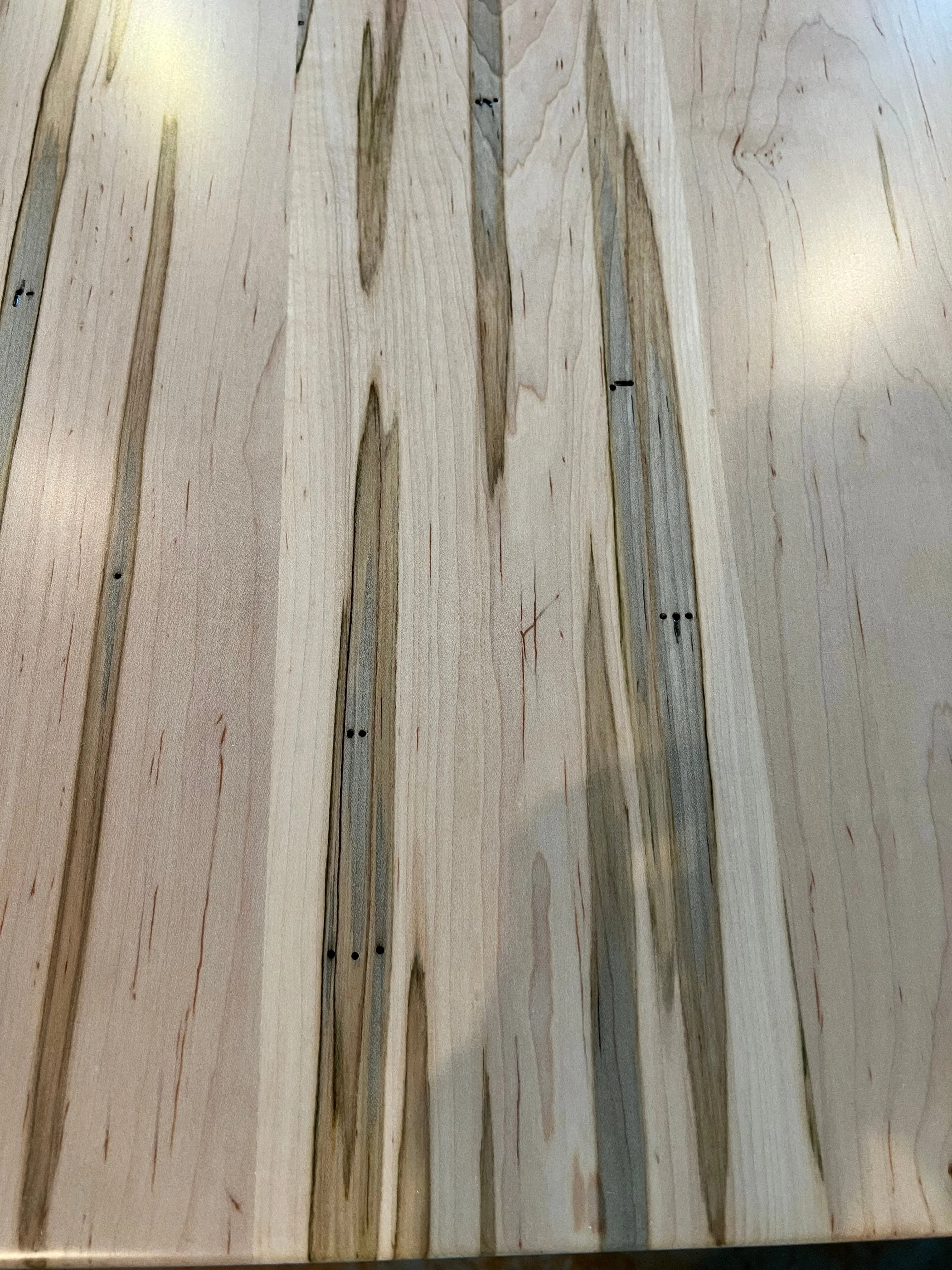 Wormy Maple Butterfly Leaf Dining Table - Showroom Models
