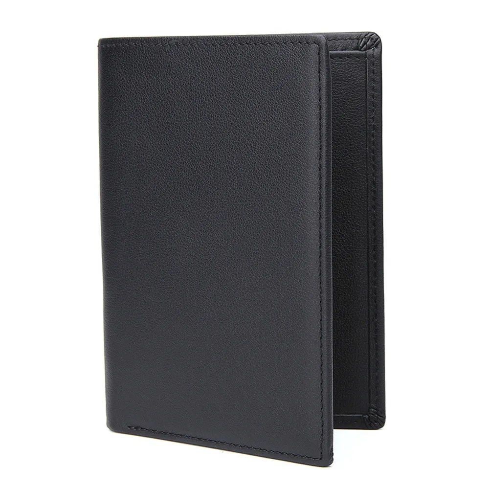 YAAGLE Men's Vintage Crazy Horse Leather Passport Card Holder YG8436
