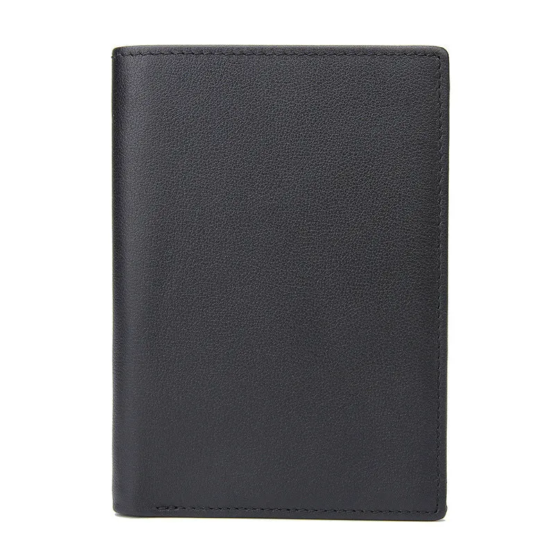 YAAGLE Men's Vintage Crazy Horse Leather Passport Card Holder YG8436