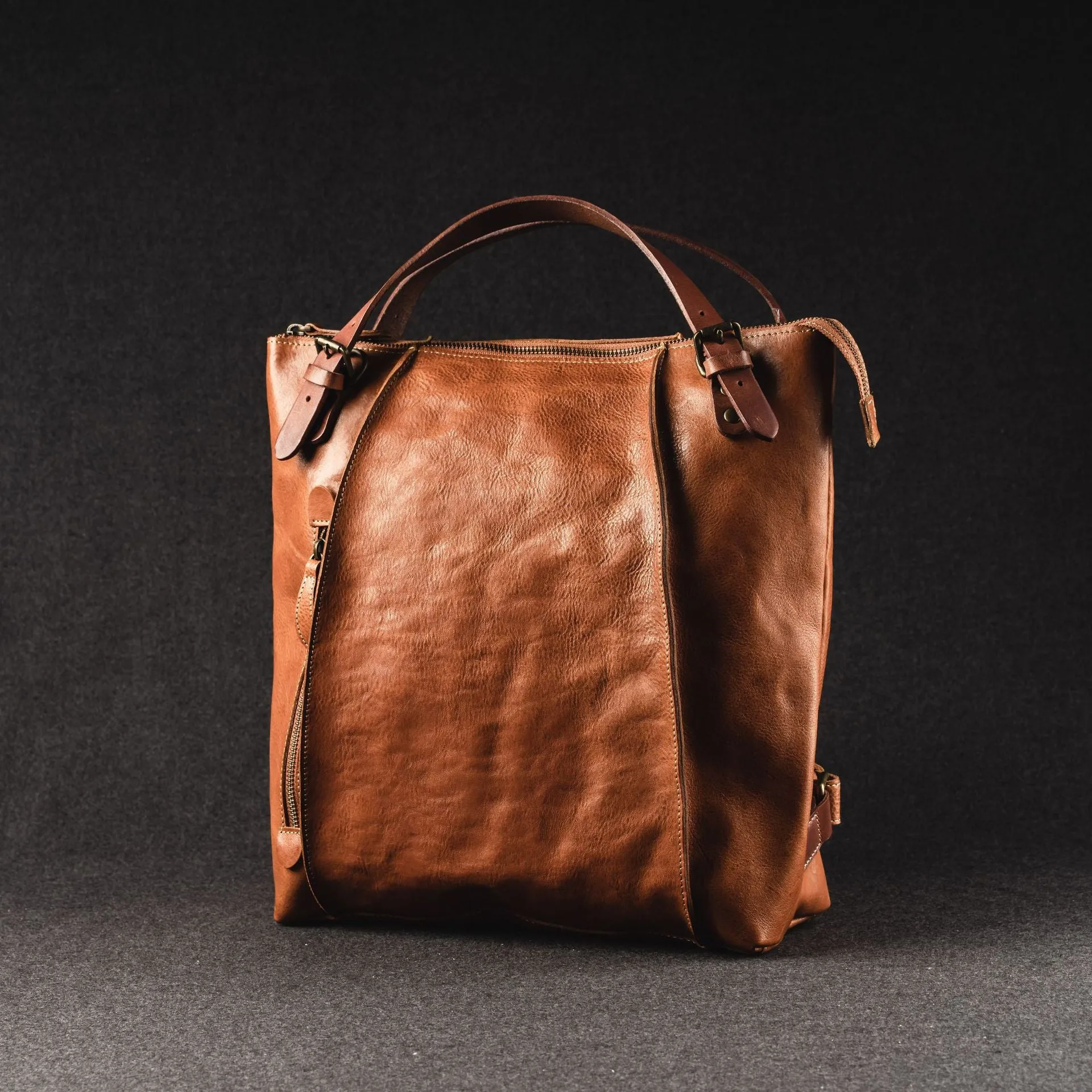 YAAGLE Multi-functional Real Leather Large Size Travel Sling Backpack Tote YG256