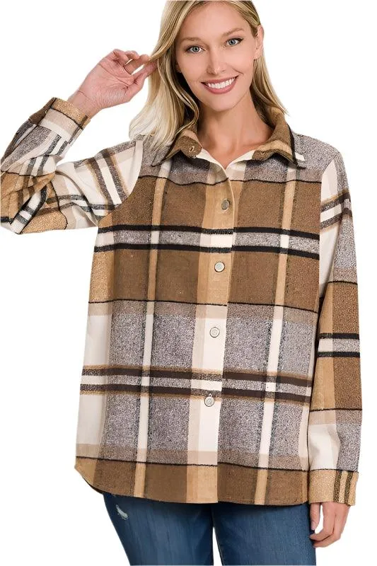 Yarn Dyed Plaid Shacket