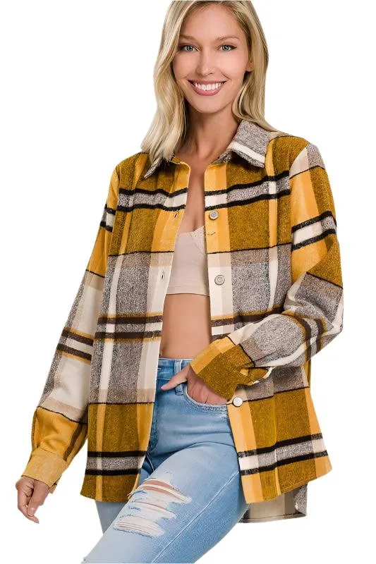 Yarn Dyed Plaid Shacket