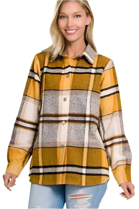 Yarn Dyed Plaid Shacket