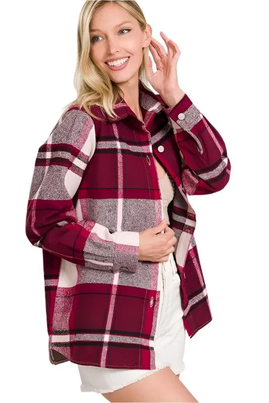 Yarn Dyed Plaid Shacket